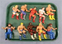 (10) 1985 Titan Wrestling Finger Puppets