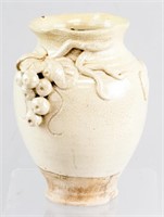Chinese Two Color Tang Style Lobed Vase