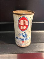 Vintage Motorcycle Nitro 9 Oil Can-Gas & Oil