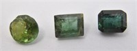 (3) Emerald Gemstones