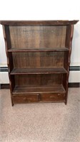 Vintage wooden 3 shelves / 2 drawers