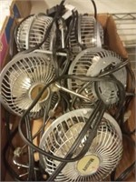 TRAY OF MINIATURE FANS
