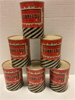 6 cans Lubricant-Loy 1 pint size