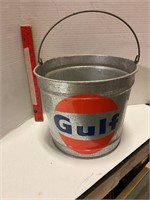 Gulf galvanized bucket with corks