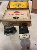 Royce transistor radio Ronson touch liter ,boxes