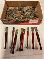 Glass cutting tools/key collection