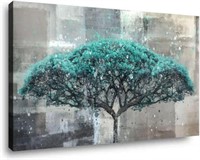 GREEN TREE OF LIFE CANVAS 24"X48"