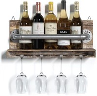 Barnyard Designs Wall Mounted Wine Rack