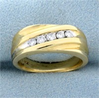 Diamond Wedding or Anniversary Band Ring in 14k Ye