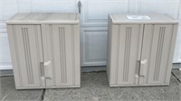 RUBBERMAID WALL CABINETS