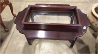 CHERRY COFFEE TABLE W/REMOVALABLE TRAY