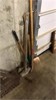 SLEDGE HAMMER AND VARIOUS TOOLS