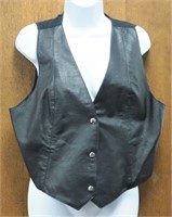 Wilson's Leather Vest Cloth Back Size Ladies XL