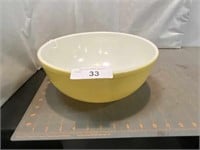 Large yellow Pyrex bowl