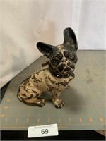 Cast iron dog with collar door stop