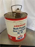 Vintage American gear lubricant can