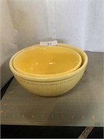 Red Wing 8" & 9" yellow rib bowls