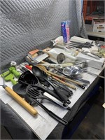 Quantity of kitchen utensils