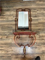 Palladio Italian Wall Shelf & Mirror Set
