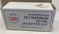50 Cartridges 357 Magnum USA AMO