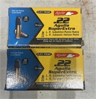 Two Boxes of .22 Aguila