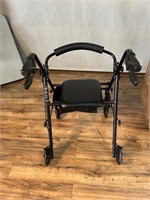 Black Disability Walker Chair
