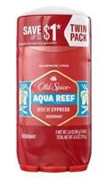 (2) Old Spice Deodorant Aqua Reef, 3oz