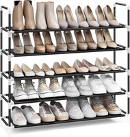 SONGMICS 5-Tier Shoe Rack, 39 Inches Space Saving