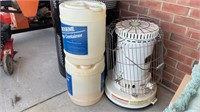 Dyna-glo kerosene heater with (2) 5 gallon