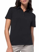 Santana Women's LG Polo Shirt, Black