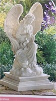 New Polystone Reverent Angel Statue 22 3/4 " High