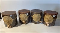 4 New 4" X 4" Candles