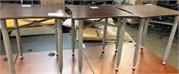 3pc Wood Top Side Tables