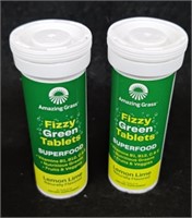 (2) Bottle of Amazing Grass Fizzy Green Tablets