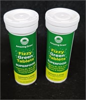 (2) Bottle of Amazing Grass Fizzy Green Tablets