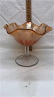 Marigold Carnival Glass Dish