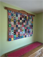 Hand made quilt 52x42 by Laura fry