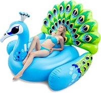 JOYIN Inflatable Peacock Pool Float - Giant Green