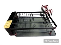 Black and Red Dish Rack (20x14)