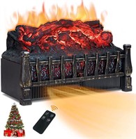 *LIFEPLUS Electric Fireplace Log Heater, 21 Inch