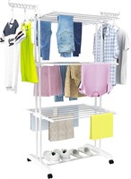 HOMIDEC Clothes Drying Rack, Large 4-Tier Foldable