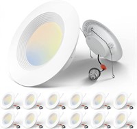 Amico 5/6 inch 3CCT LED Recessed Lighting 12 Pack,