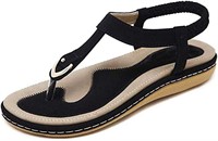 SOCOSANDS Women's Comfy Sandals, Comfort Slip On S