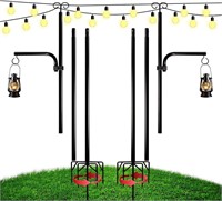 TIDANT String Light Poles,Poles for Outside String