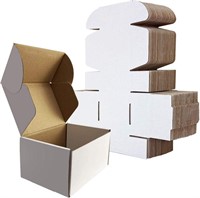 RLAVBL Small Shipping Boxes 6x4x3 White Corrugated