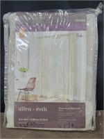 Allen&Roth 84in Woven Stripe Sheer Panel
