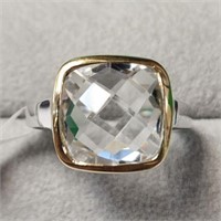 BRASS  CRYSTAL(5.7CT)  RING