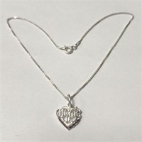 SILVER 10" WITH CHARM  ANKLET