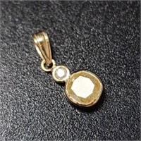 14K YELLOW GOLD DIAMOND(1.25CT) DIAMOND(0.04CT)