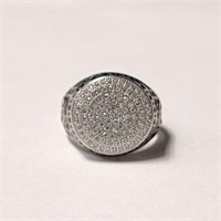 SILVER CZ MEN'S   RING